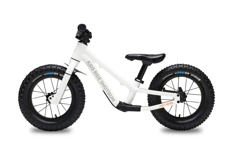 Kids Ride Shotgun Dirt Hero 12in Balance Bike 2023 White